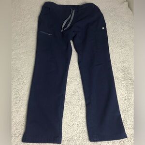 Figs Women’s Scrub Pants-M Navy Blue Cargo Technical Collection Medical